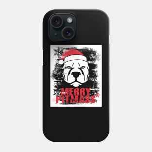 'Merry Pitmas' Funny Christmas Pitbull Phone Case