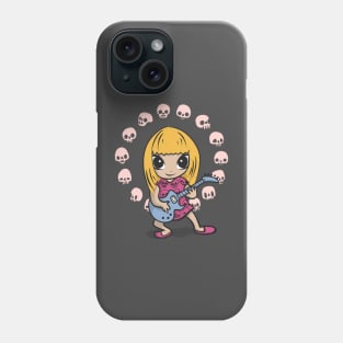 Preppy Skull Girl Logo Design Phone Case