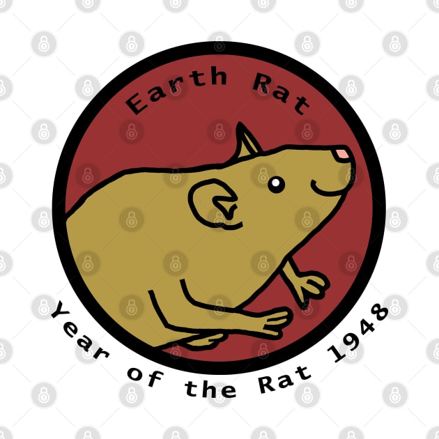 Year of the Rat 1948 76th Birthday by ellenhenryart