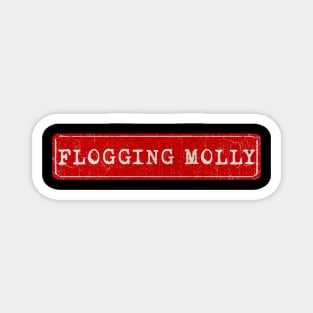 vintage retro plate Flogging Molly Magnet