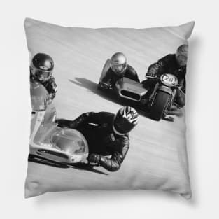 Sidecar race / Swiss Artwork Photography Pillow