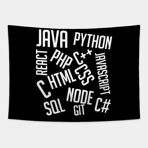 Coding T-Shirt Tapestry by R8Designs