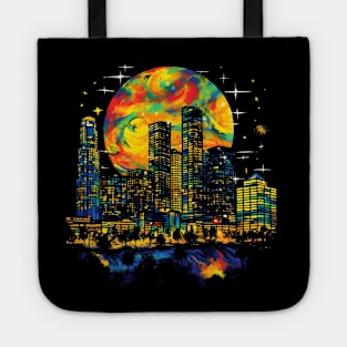 San Jose California Psychedelic Trip A 3D Cityscape Tote