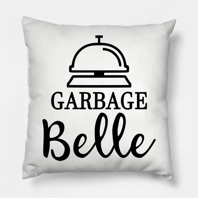 Garbage Belle Pillow by LaurenElin