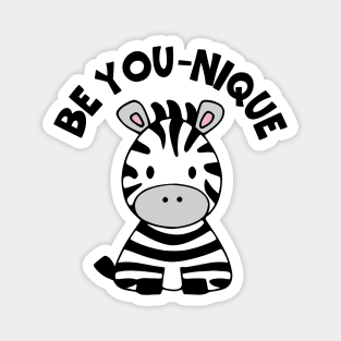 Be You-nique - Kawaii Cute Zebra Magnet