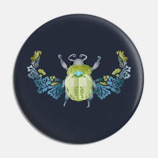 Art Nouveau Scarab Pin