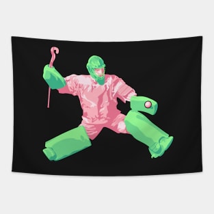 Goalie: Mint Green & Blush Pink Tapestry