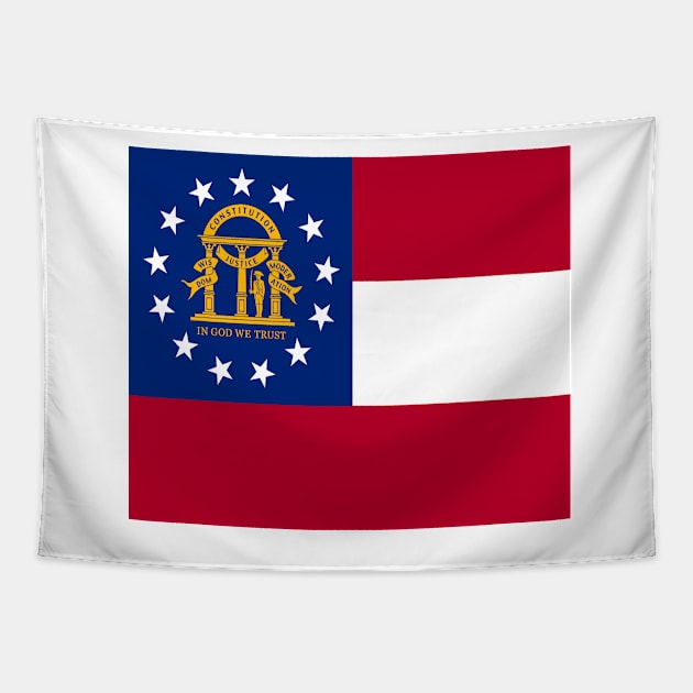 Georgia flag. USA Tapestry by flag for all