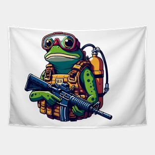 Tactical Frog Tapestry