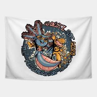 Axolotl Team 5 Tapestry