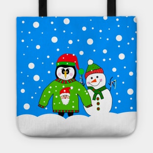 SNOW Day For A Penguin. Tote