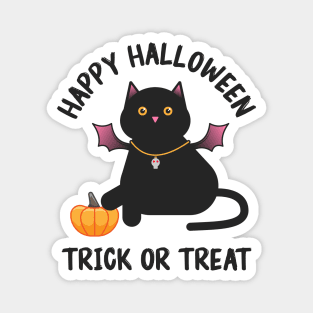 Black cat halloween Magnet