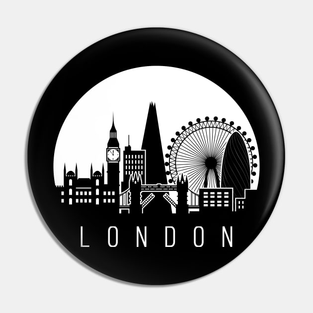 London, skyline Pin by ThyShirtProject - Affiliate