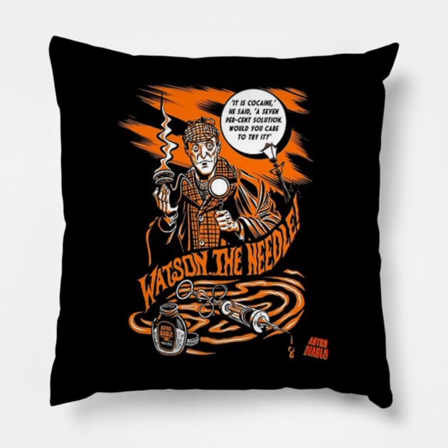 Sherlock Holmes Pillow by FatRobotDraws