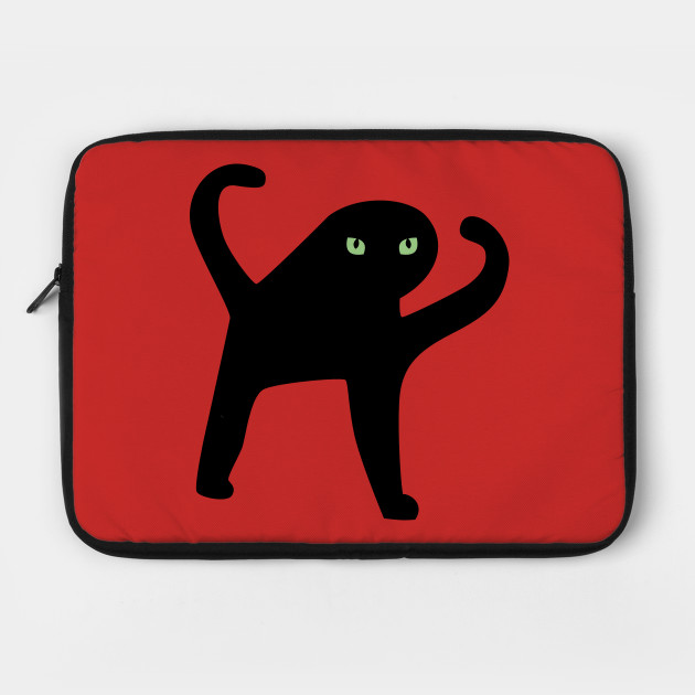 Angry As Heck Cat Meme Cat Laptop Sleeve Teepublic Uk