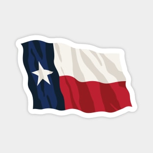 Texas Pride Waving Texan Flag Magnet