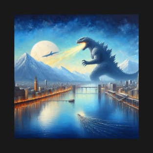 Godzilla Art . T-Shirt