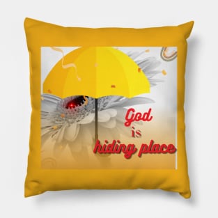 God is my hiding place Pillow