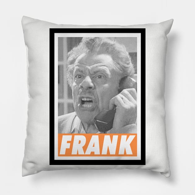 Frank - Retro Pillow by TheMarineBiologist