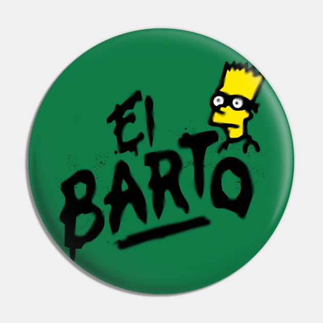 El Barto Was Here Pin by NathanielF