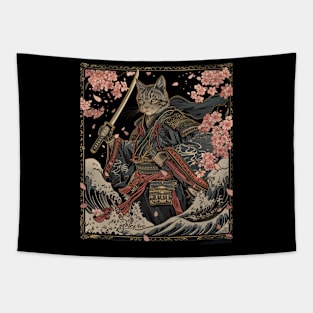 Cat Ninja Saga Meow Stealth Tapestry