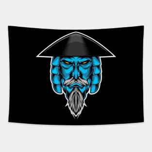 blue samurai Tapestry