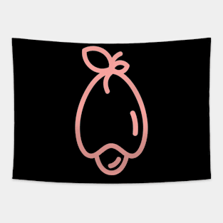 illustration design line fruit Tapestry