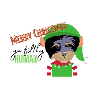 Merry christmas ya filthy human! T-Shirt