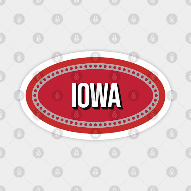 Iowa Magnet by Raxvell Painting