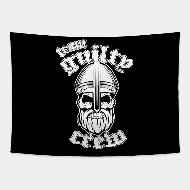 bearded skull Tapestry by teamguiltycrewltd