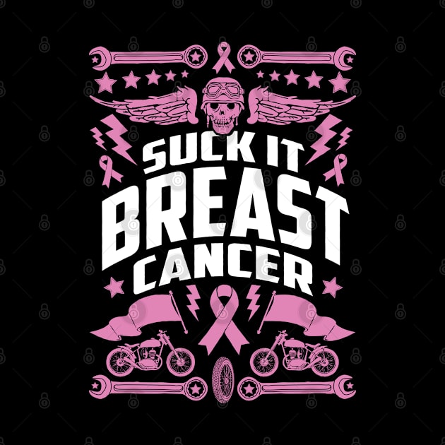 Suck It Breast Cancer | Motorcycle by jomadado