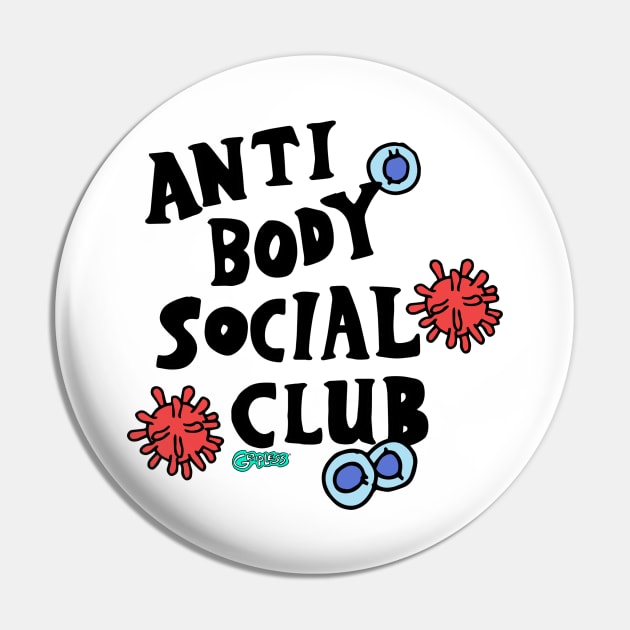 Anti Body Social Club Pin by GRIPLESS