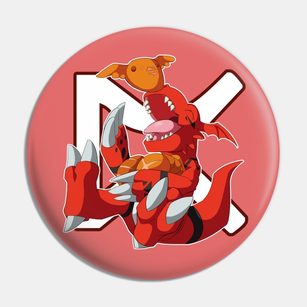 Guilmon Bread Pin by PRPrints