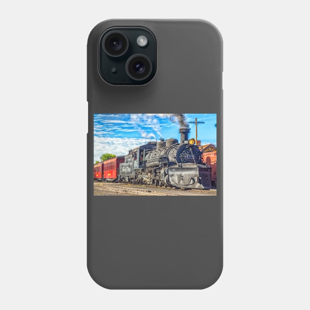 Cumbres and Toltec Narrow Gauge Railroad Chama New Mexico Yard Phone Case by Gestalt Imagery