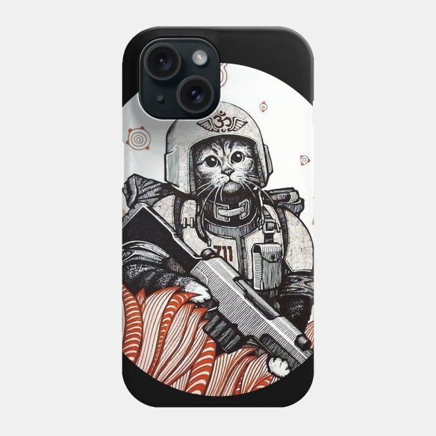 Imperial Cat Guardsman Phone Case by DungeonDesigns