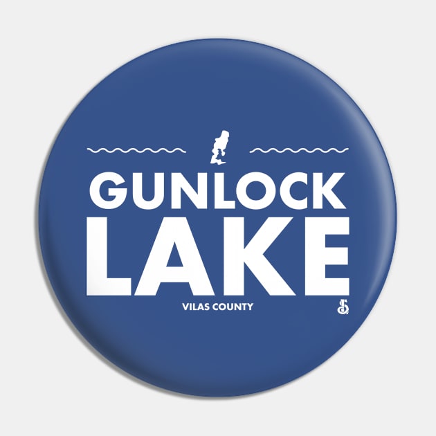 Vilas County, Wisconsin - Gunlock Lake Pin by LakesideGear