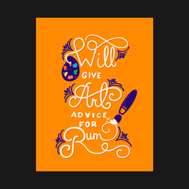 Will Give Art Advice for Rum Lettering Illustration by SStormes