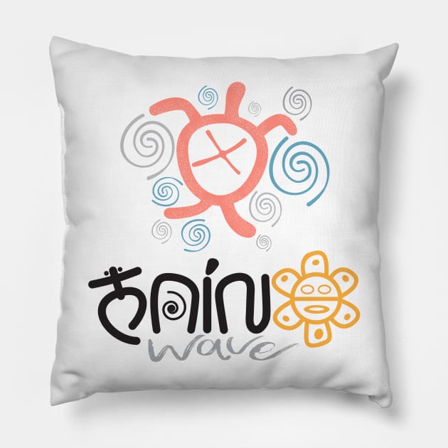 Tortuga taina Pillow by Comunidad78