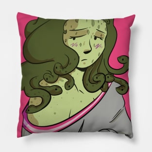 shy gorgon Pillow