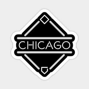 Chicago WS Neon Diamond Magnet