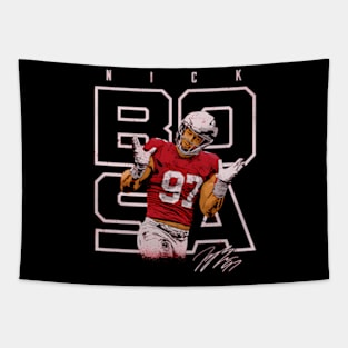 Nick Bosa San Francisco Shrugs Tapestry