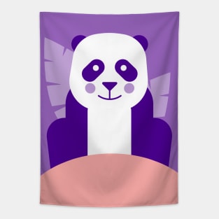 Panda Illustration for Kids Tapestry