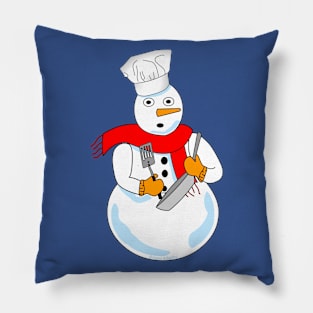 Snowman Chef Pillow