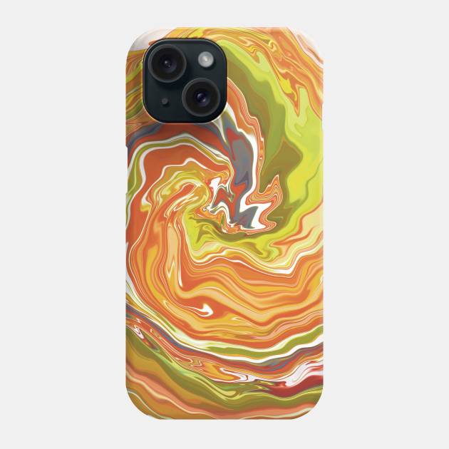 Candy Cyclone Acrylic Pour Phone Case by AnnaDreamsArt