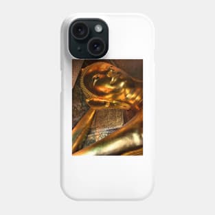 The Reclining Buddha, Wat Pho, Bangkok, Thailand Phone Case