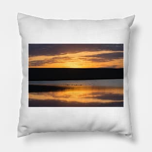 Orange Glowing Sunrise Pillow