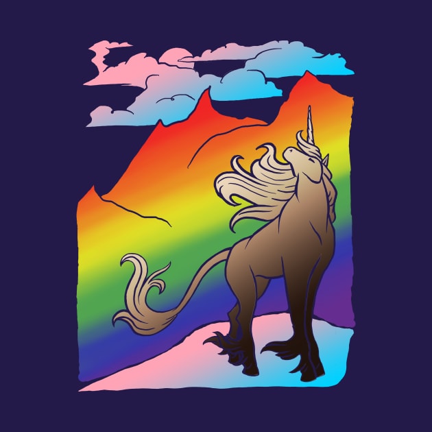 Pride Mountain Unicorn by Bardic Cat