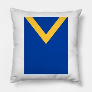 Leeds City Retro 1914 Blue, Yellow V Pillow