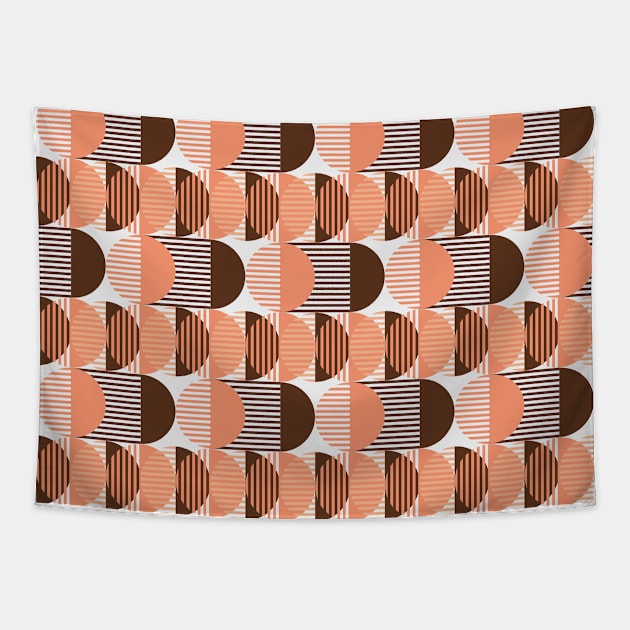 60s Mid Modern Pattern Tapestry by GenerativeCreations