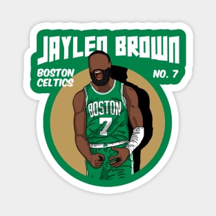 Jaylen Brown Comic Style Art Magnet